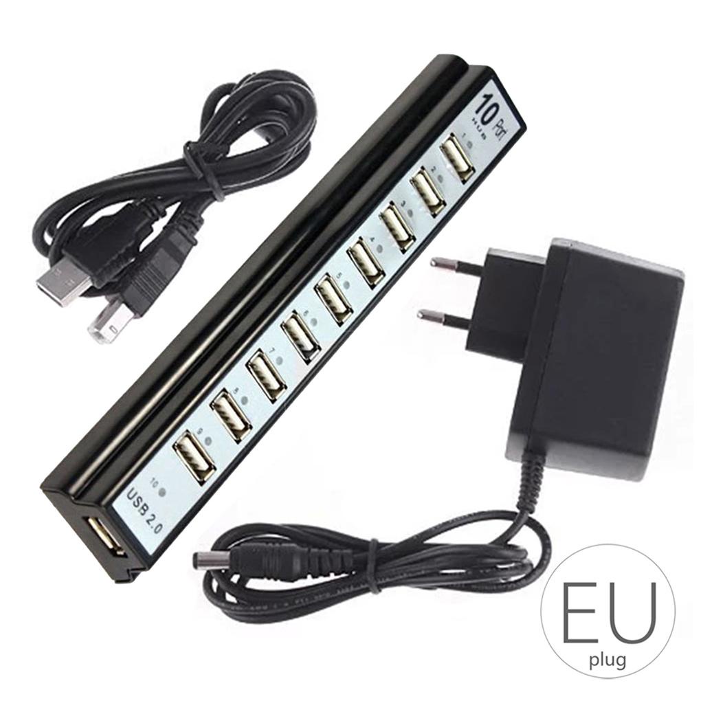 Bộ Chia 1 / 2 / 3 10 Cổng USB 2 0 Kèm Dây Cáp Sạc Máy Tính Để Bàn