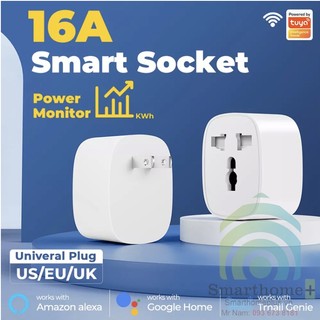 Ổ cắm zigbee chân đa năng đo công suất tiêu thụ 16a tuya ztc3