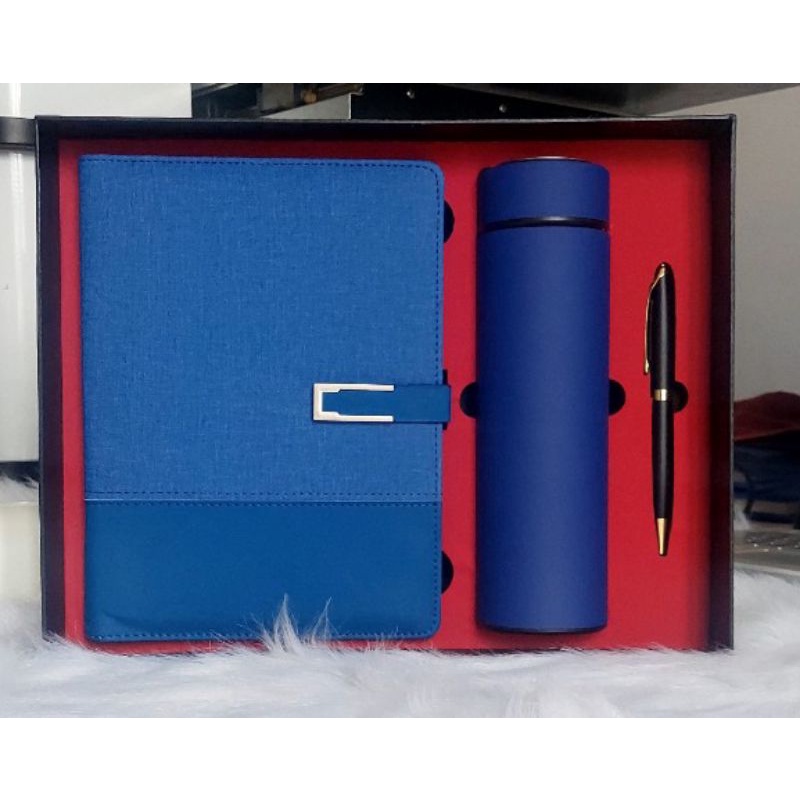 Giftset - Bộ quà tặng sổ da + bình giữ nhiệt và bút ký cao cấp