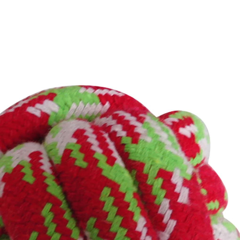Bóng Gặm Đồ Chơi Bằng Dây Cotton Bện 6cm Chống Cắn Màu Sắc Ngẫu Nhiên Dành Cho Thú Cưng