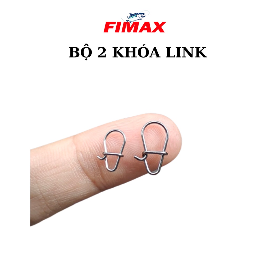 Bộ 2 khóa link snap Thái Lan Size ngẫu nhiên - Ma ní câu cá - Fimax