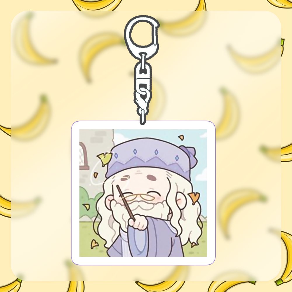 Móc Khóa phim HARRY POTTER ver CHIBI VUÔNG anime chibi game phụ kiện chìa khóa xinh xắn độ đáo