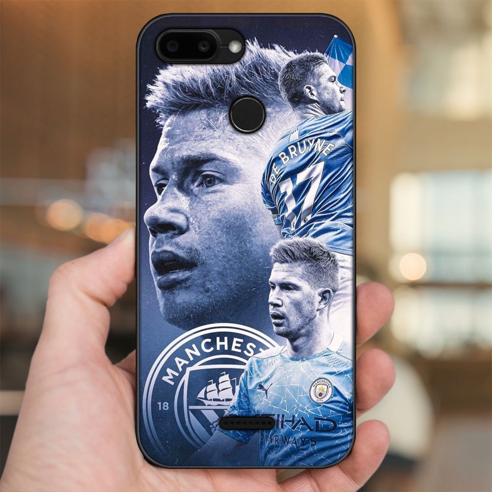 Ốp lưng Xiaomi Redmi 6 viền đen in hình Kevin De Bruyne Manchester City MC
