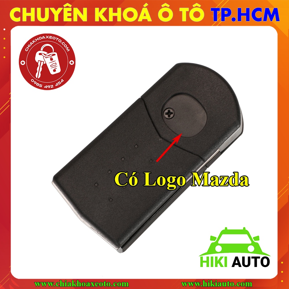 Vỏ chìa khoá Mazda 2 3 6 loại remote gập lưởi bên hông, Thay vỏ mơi mang lại nét đẹp như thuở ban đầu mới yêu xe