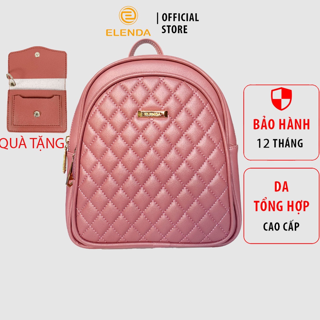 Balo nữ thời trang Elenda hộp trước to có họa tiết trẻ trung, cá tính và nổi bật: BLE008