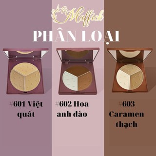 Bảng phấn trang điểm Maffick MF045 tạo khối mỹ phẩm nội địa trung làm mờ, bắt sáng, tạo đường viền, đánh Vline