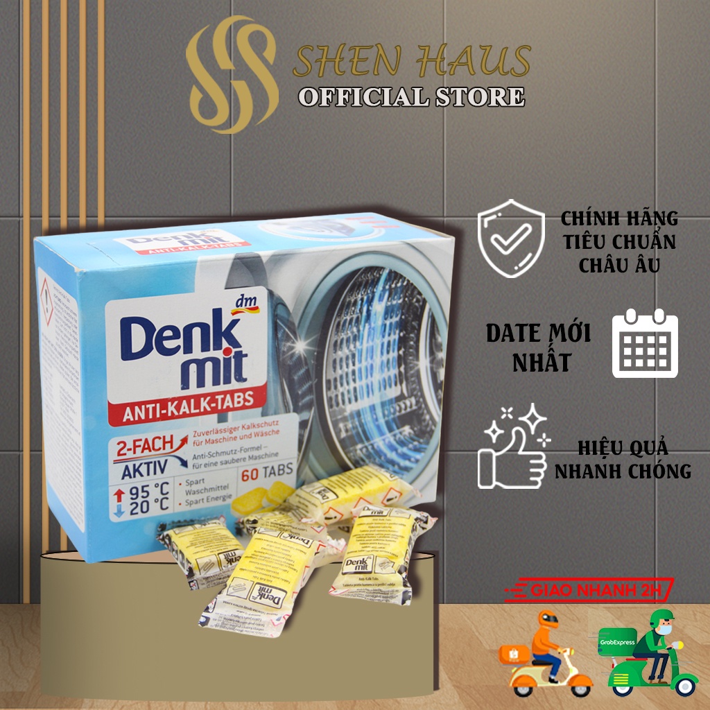 Viên Tẩy Lồng Máy Giặt Denkmit - Bán Lẻ Theo Viên - Nhập Đức Chính Hãng