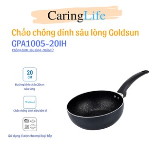 Chảo từ chống dính sâu lòng Goldsun GPA1005-20IH 20Cm Hàng chính hãng