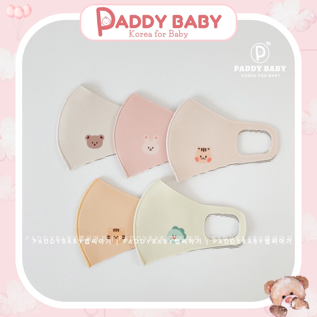 Khẩu trang vải kháng khuẩn cho bé Dottodot Hàn Quốc cho bé từ sơ sinh đến 8 tuổi - Made in Korea