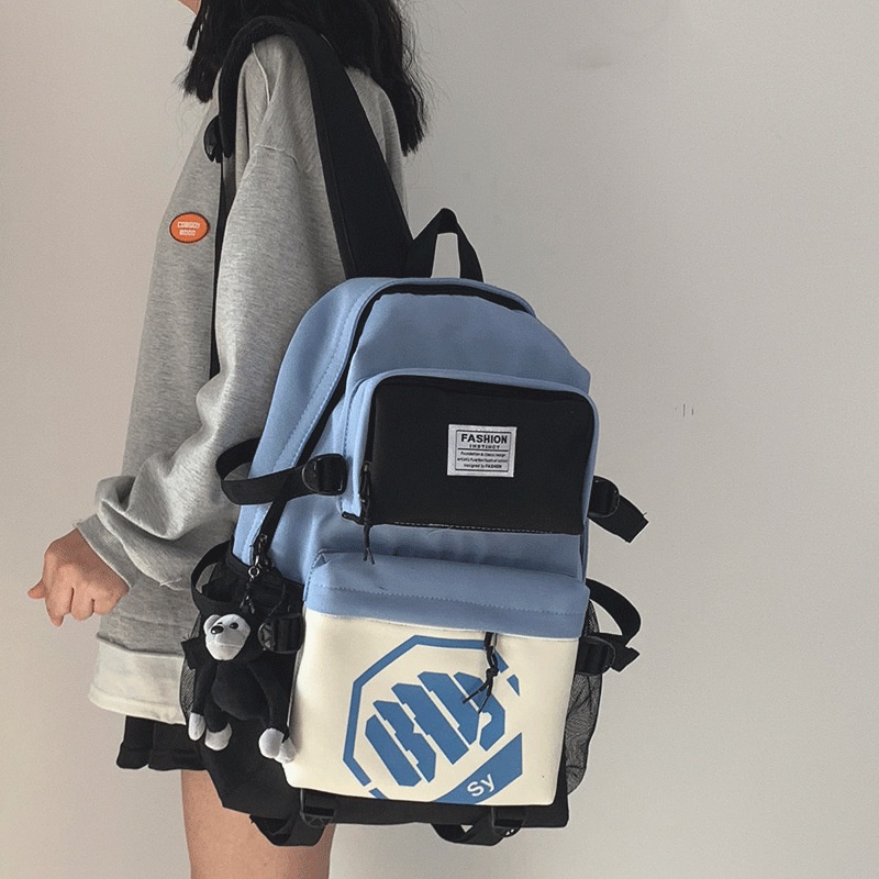 IELGY Ba Lô Du Lịch Sức Chứa Lớn In Họa Tiết Hoạt Hình Nhật Bản Cho Nữ