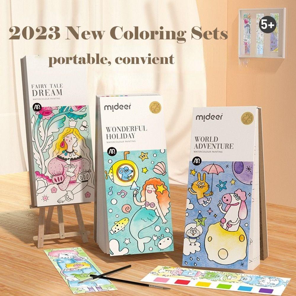 Bộ Sách Tô Màu Kèm Cọ Vẽ Dành Cho Trẻ Mẫu Giáo