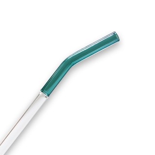Ống hút thuỷ tinh 2 màu 20cm  đường kính 8mm loại dày