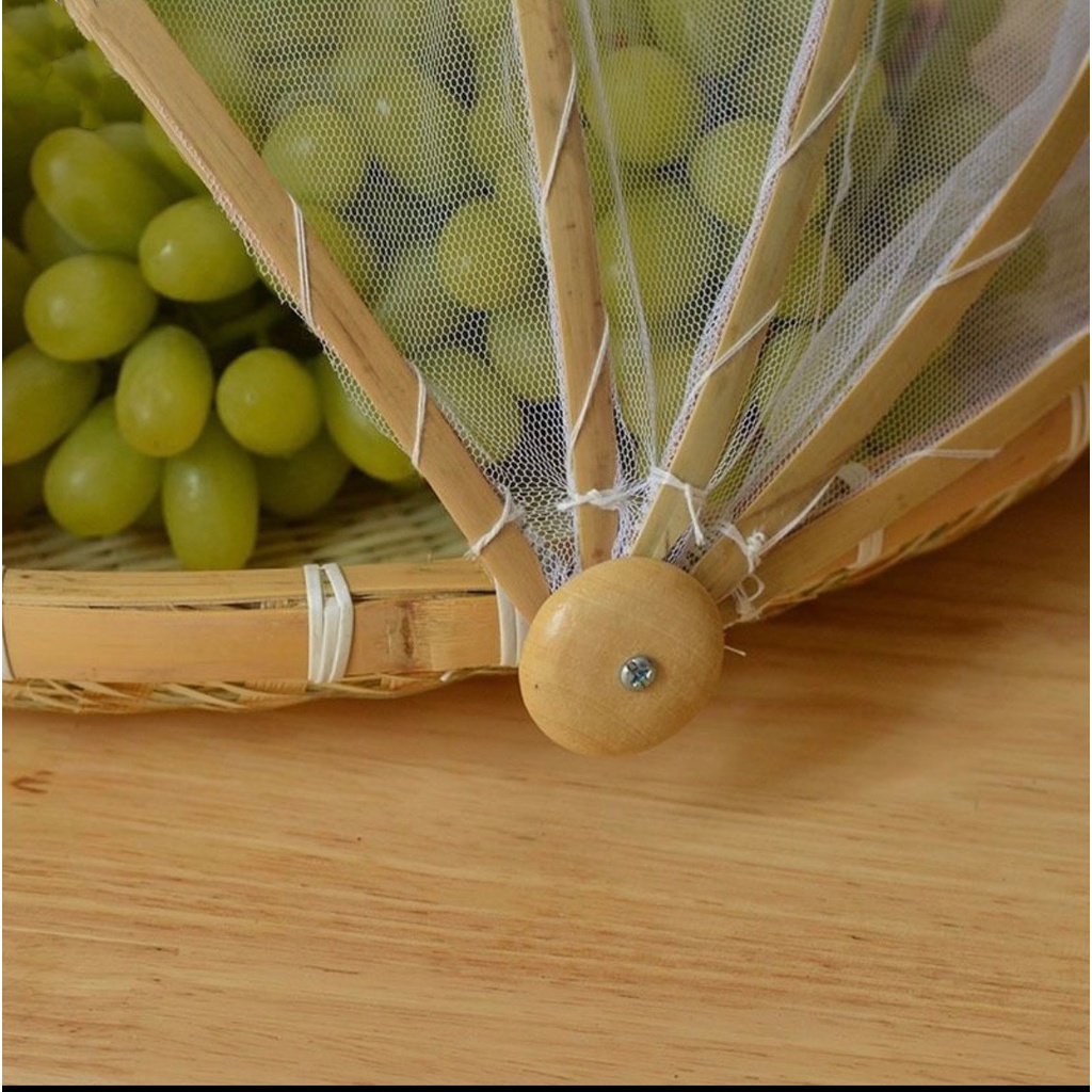 Mẹt tre lồng bàn mùng gắn tấm chắn nhiều size 30cm, 35cm, 42cm#longban#longbandaythucan#longbanthongminh#longbandep