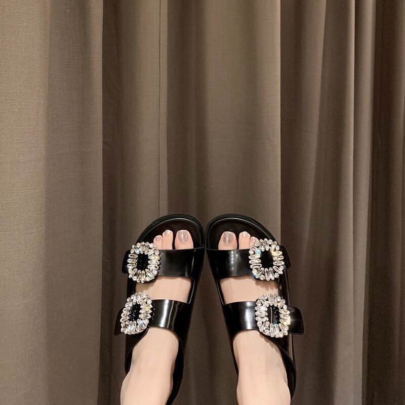 Miss Rollin ~ Dép Quai Đôi Dày Đính Đá Giản Dị Dành Cho Nữ