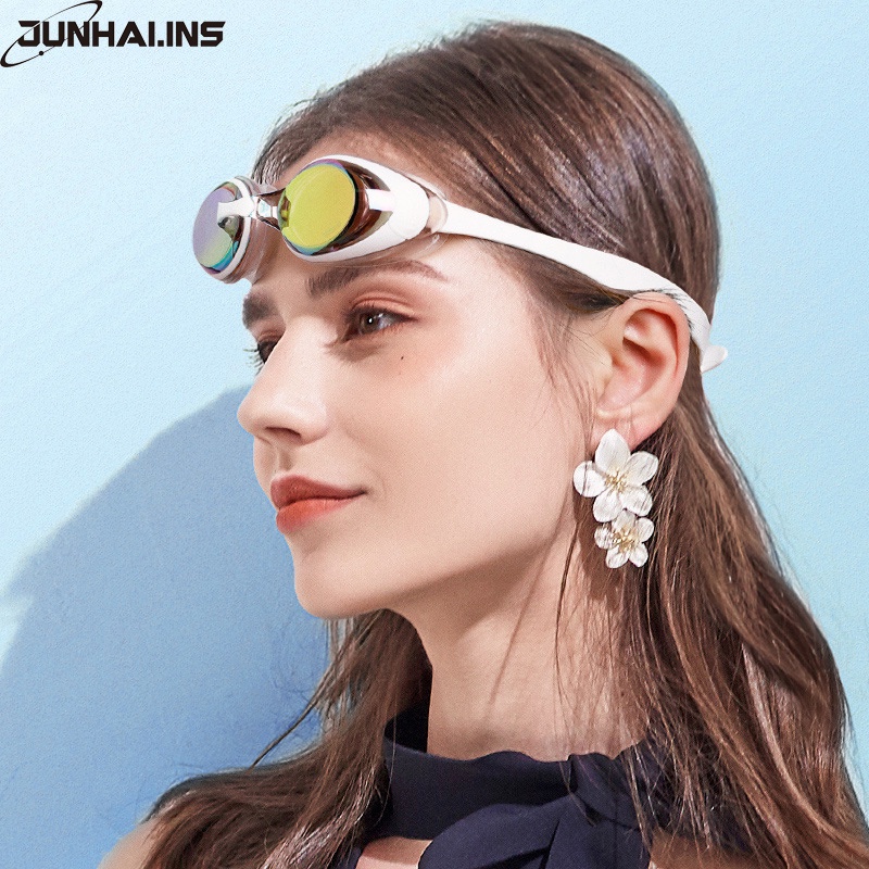 Kính Bơi Chuyên Dụng Bằng Silicone Chống Sương Mù Chống Thấm Nước Kèm Bịt Tai Kẹp Mũi Dành Cho Nam Và Nữ