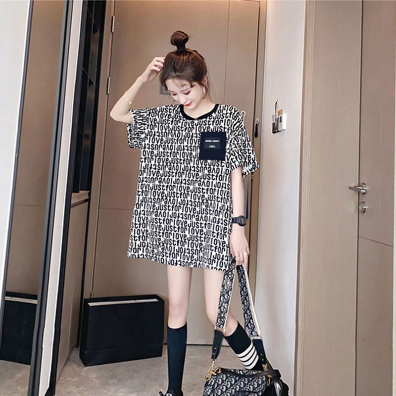 Áo Thun Tay Ngắn Dáng Rộng Size Lớn Phong Cách Phương Tây Thời Trang Mùa Hè Cho Nữ  [Chất Liệu Cotton