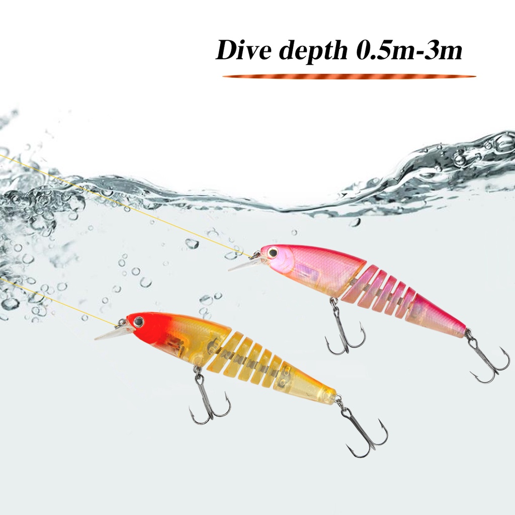 1 Mồi Câu Cá Nước Mặn Cứng Kèm Móc Câu 110mm / 18g