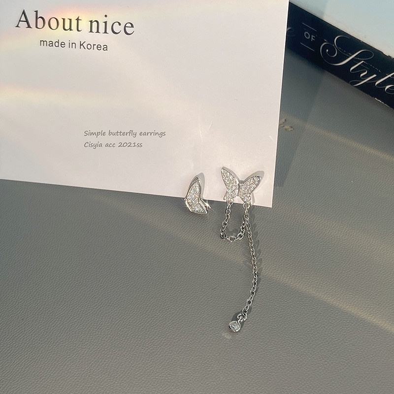 Khuyên Tai Hình Bướm Dễ Thương Phong Cách Hàn Quốc