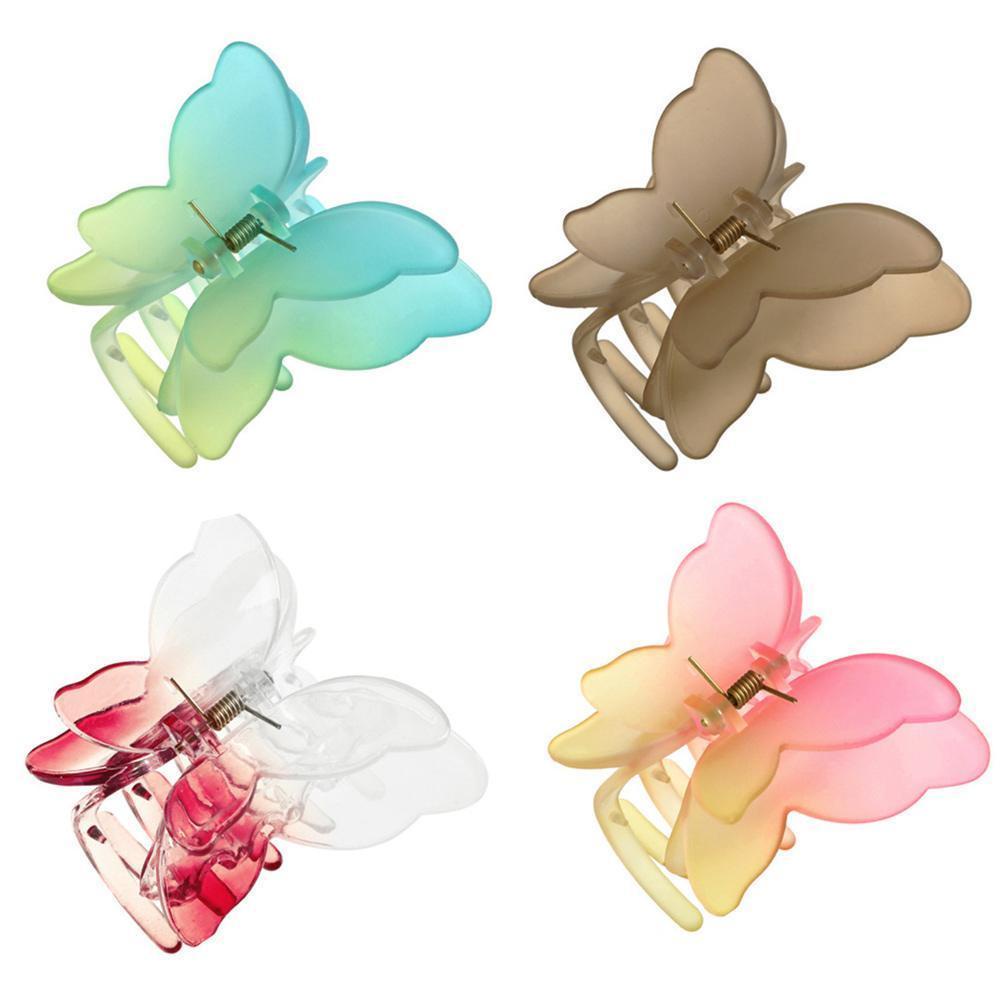 Kẹp Tóc Kim Loại Hình Bướm Màu Vàng Sang Trọng U9L3