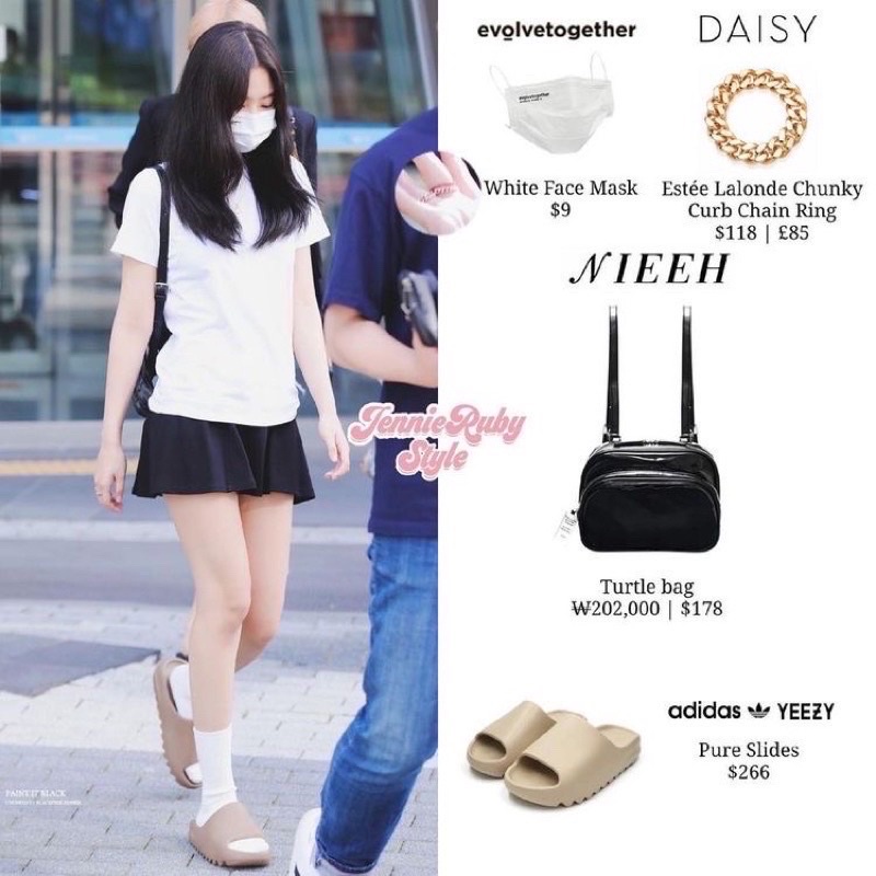 Dép Slide đế bánh mì giống Jennie Blackpink