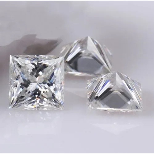 KIM CƯƠNG NHÂN TẠO MOISSANITE HÌNH VUÔNG TRẮNG TỪ 1,5 LY ĐẾN 3LY, KIỂM ĐỊNH GRA, ĐỌ SẠCH D FL, GIÁ XƯỞNG