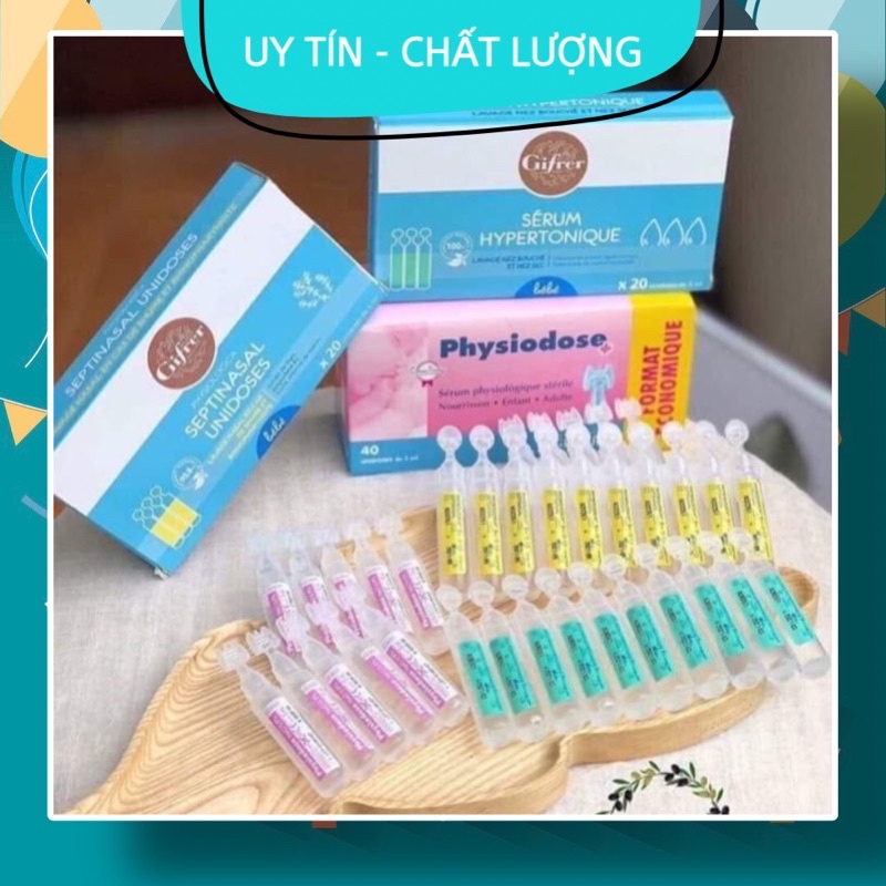Nước muối kháng viêm Pháp đủ màu Xanh Vàng Hồng mẫu mới