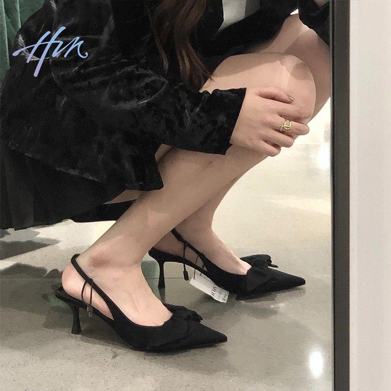 Giày Cao Gót Đính Nơ Thời Trang Mùa Hè 2022 Cho Nữ