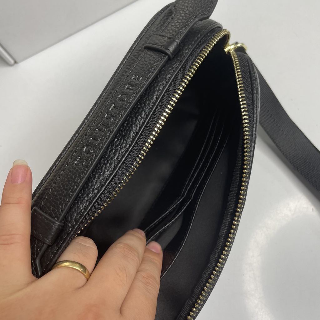 CLutch túi đeo chéo ngang da bò cao cấp
