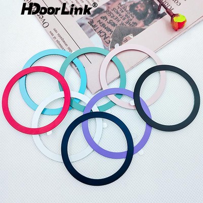 Vòng sạc không dây điện thoại hình tròn bằng kim loại HDOORLINK thích hợp cho Iphone Samsung