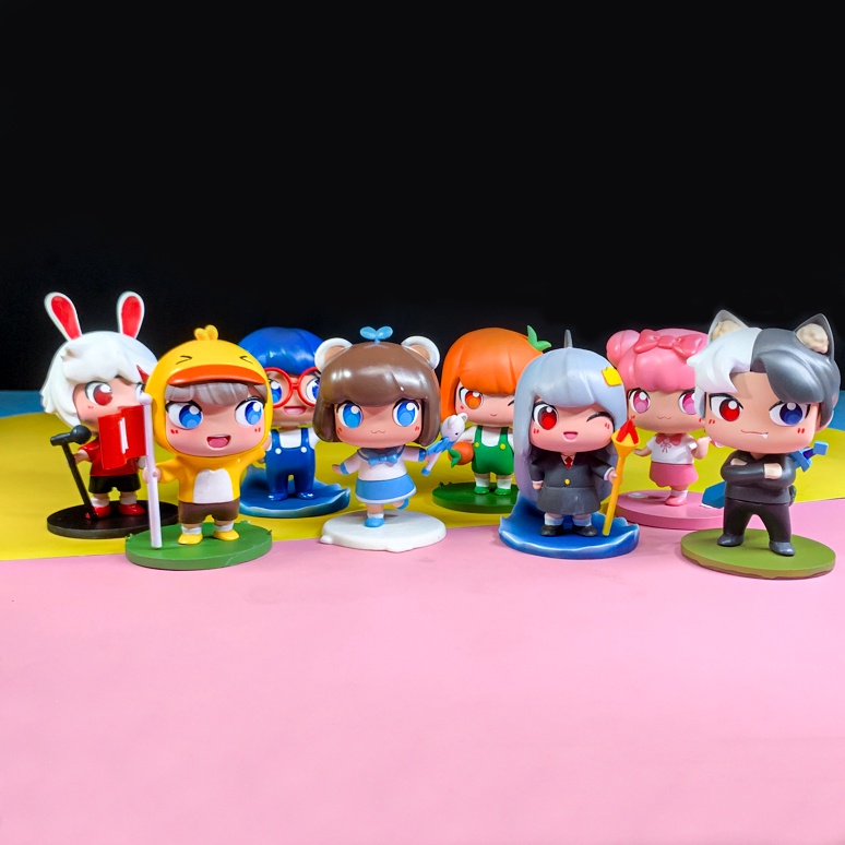 Mô hình nhân vật Hero Team, Simmy, Sammy, Kamui, mister Vịt, Kairon, Phong cận, Siro