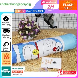 Vỏ gối ôm cotton poly mềm mịn siêu rẻ, mẫu doremon tem thư