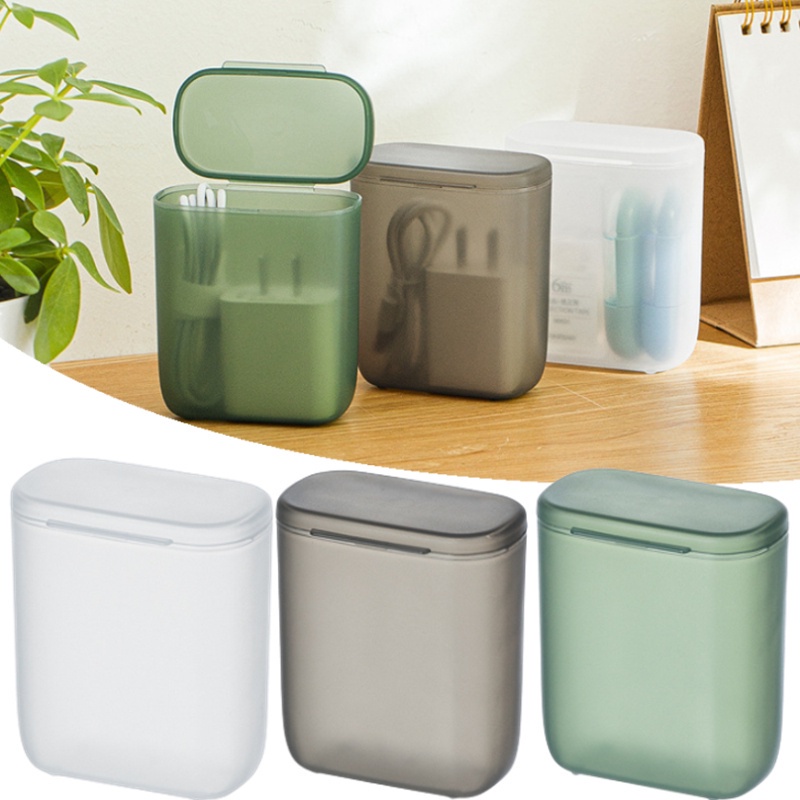 Hộp Đựng Dây Cáp Dữ Liệu Dày Dặn Mặt Nhám Tiện Dụng Mang Theo Du Lịch