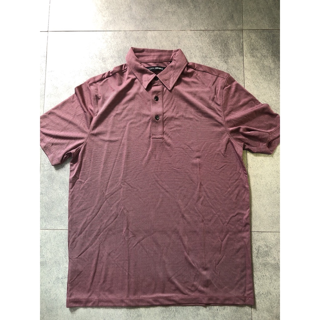 Áo thun nam có cổ John Henry (Size S) (MỸ)
