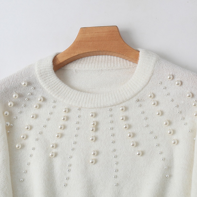 CÓ SẴN Áo len móc đính hạt HM