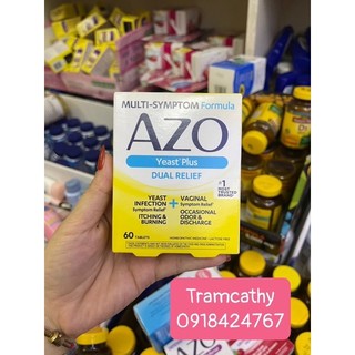 Viên uống AZO YEAST PLUS - hỗ trợ PHỤ KHOA & TIẾT NIỆU (chính hãng od tại Mỹ)-azo vàng