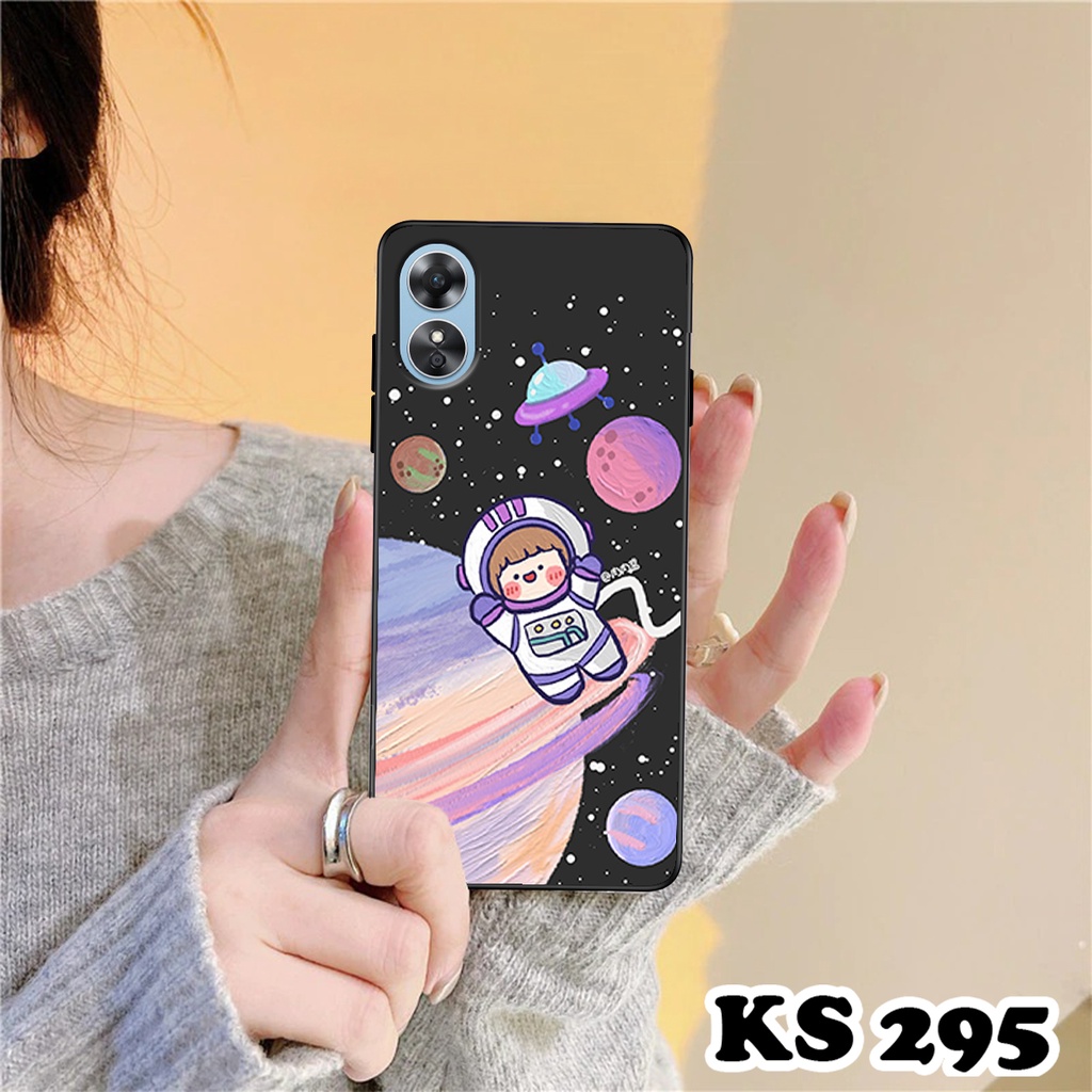 Ốp lưng Oppo A17 - A17k in hình Ngân hà &amp; Roro Jumb - Chất liệu TPU cao cấp