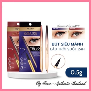 Bút kẻ mắt Browit Ultra Fine siêu mảnh 0.01mm, siêu bền màu, lâu trôi