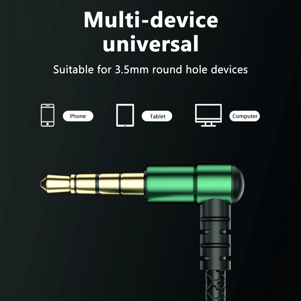 Tai Nghe Nhét Tai Có Dây Âm Thanh HiFi Loại C / 3.5mm Kèm Mic 90 Độ Cho Điện Thoại Thông Minh