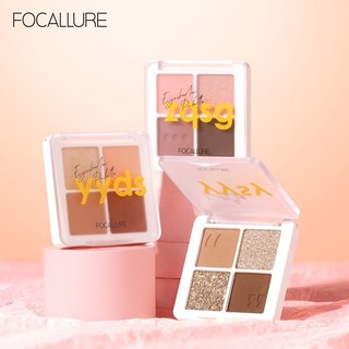 Bảng phấn mắt 4 ô secret code focallure 4.8g nhiều màu nhũ lì