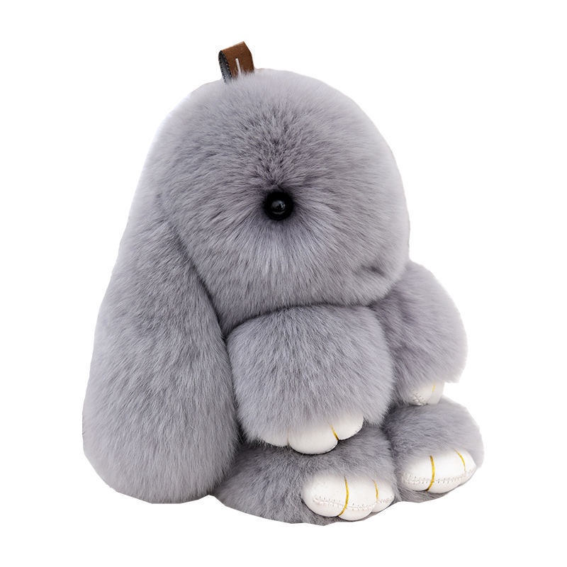 Móc Khóa Thỏ Nhồi Bông Mini Dễ Thương