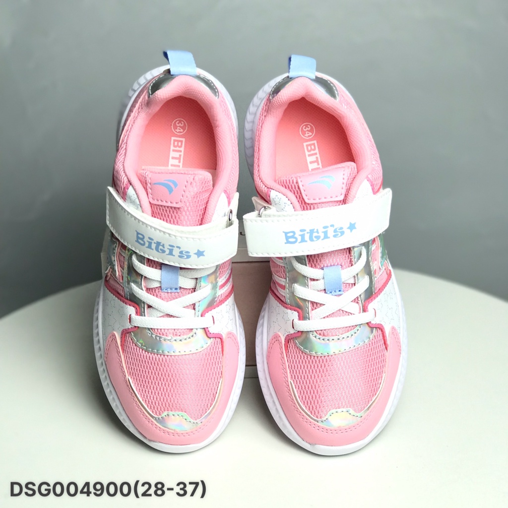 Giày thể thao trẻ em BlTIS 28-37 ❤️FREESHIP❤️ Giày sneakers bé gái quai dán ngôi sao lấp lánh đế siêu nhẹ DSG004900
