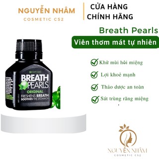 Viên Uống Thơm Miệng Breath Pearls Úc 50v