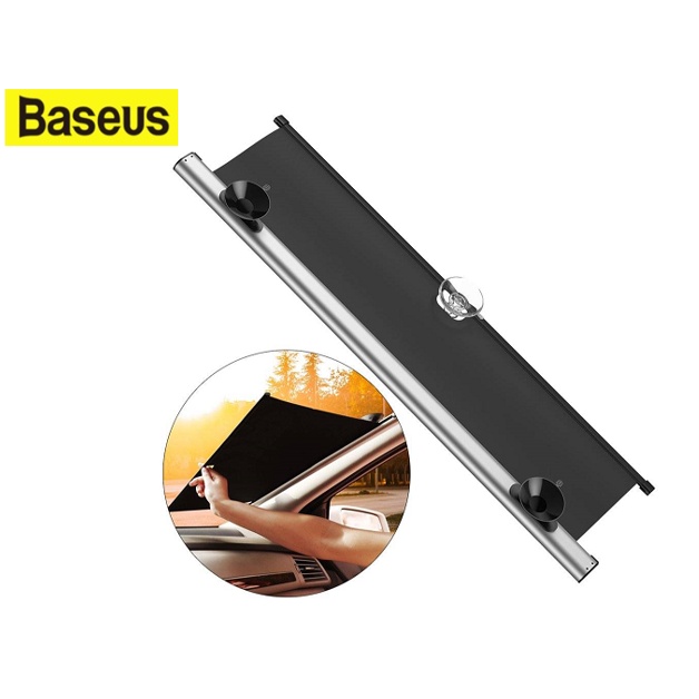 Rèm Che Nắng Cao Cấp Baseus Tự Động Thu Vào Chống Nóng Cho Kính Chắn GIó Trên Ô Tô