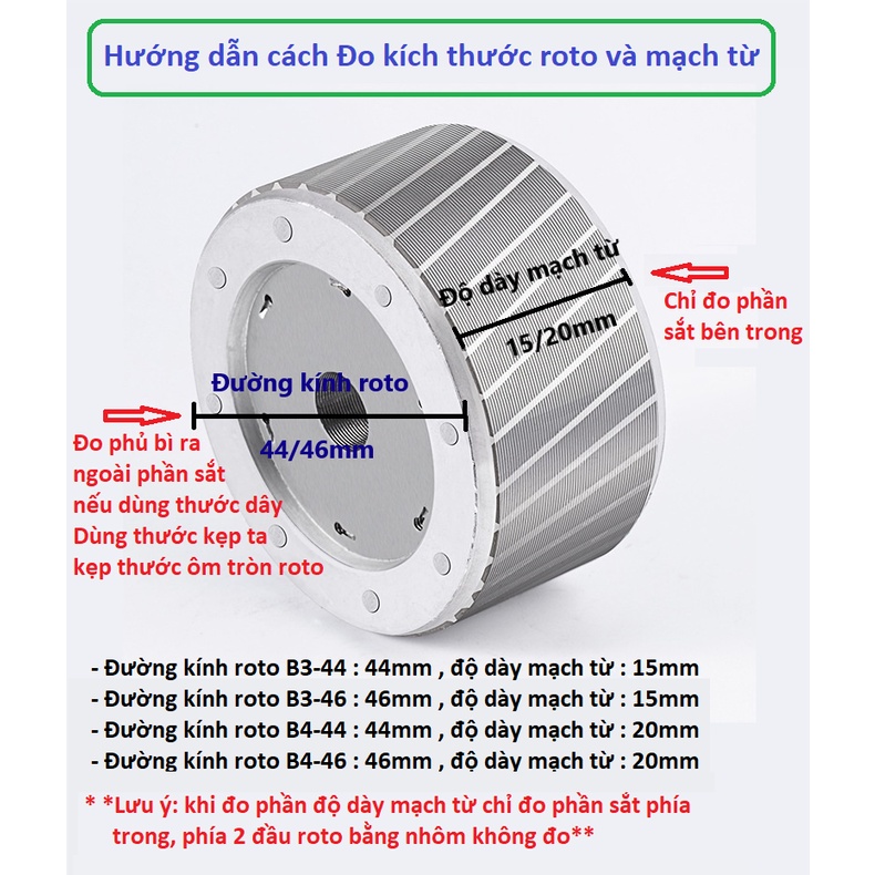 Cuộn dây quạt hộp B3/B4 ,stator B3-44/ B3-46/B4-44 / B4-46 - Tròn