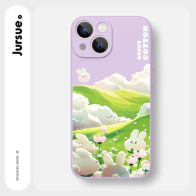 Ốp lưng JURSUE mềm hình dễ thương đẹp độc lạ Cho iPhone 16 15 14 13 12 11 Pro Max SE 2020 X XR XS ip 8 7 Plus Y2587
