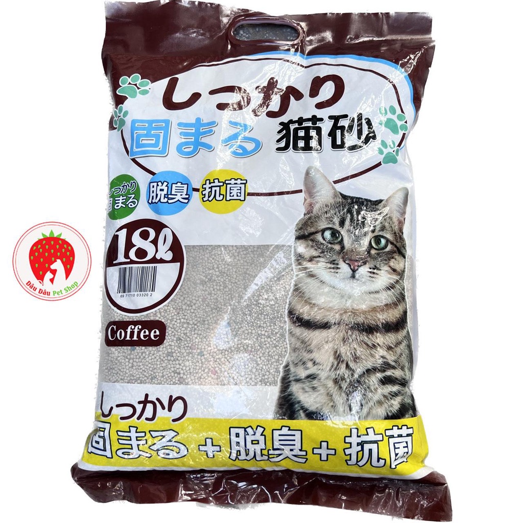 -	Cát vệ sinh dành cho mèo Litter Kitty Pet 18L – Cát nhật trắng.