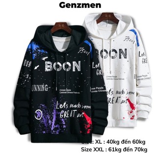 Áo khoác, áo hoodie nam nữ BOOM chất nỉ đẹp mặc giử ấm mùa thu đông đủ size từ 40kg đến 70kg Dibbycloset