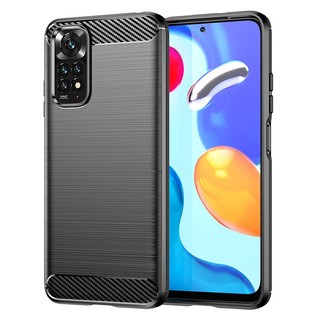 Ốp Xiaomi Redmi Note 11 4G/ Note 11S 4G Ốp lưng chống sốc phay xước vân carbon hấp thụ nhiệt