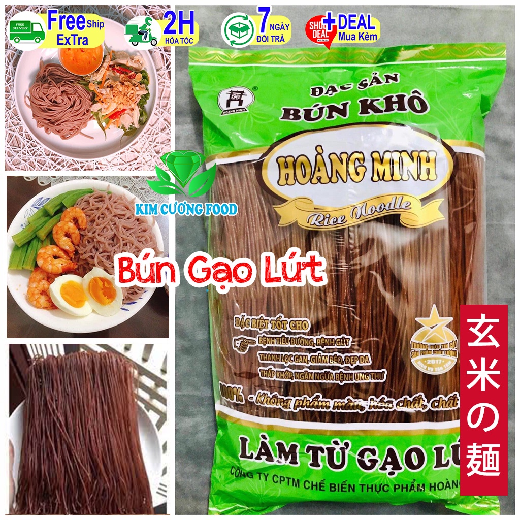 Đặc sản Bún gạo lứt Hoàng Minh bún dai ngon cho người giảm cân ăn kiêng giữ dáng
