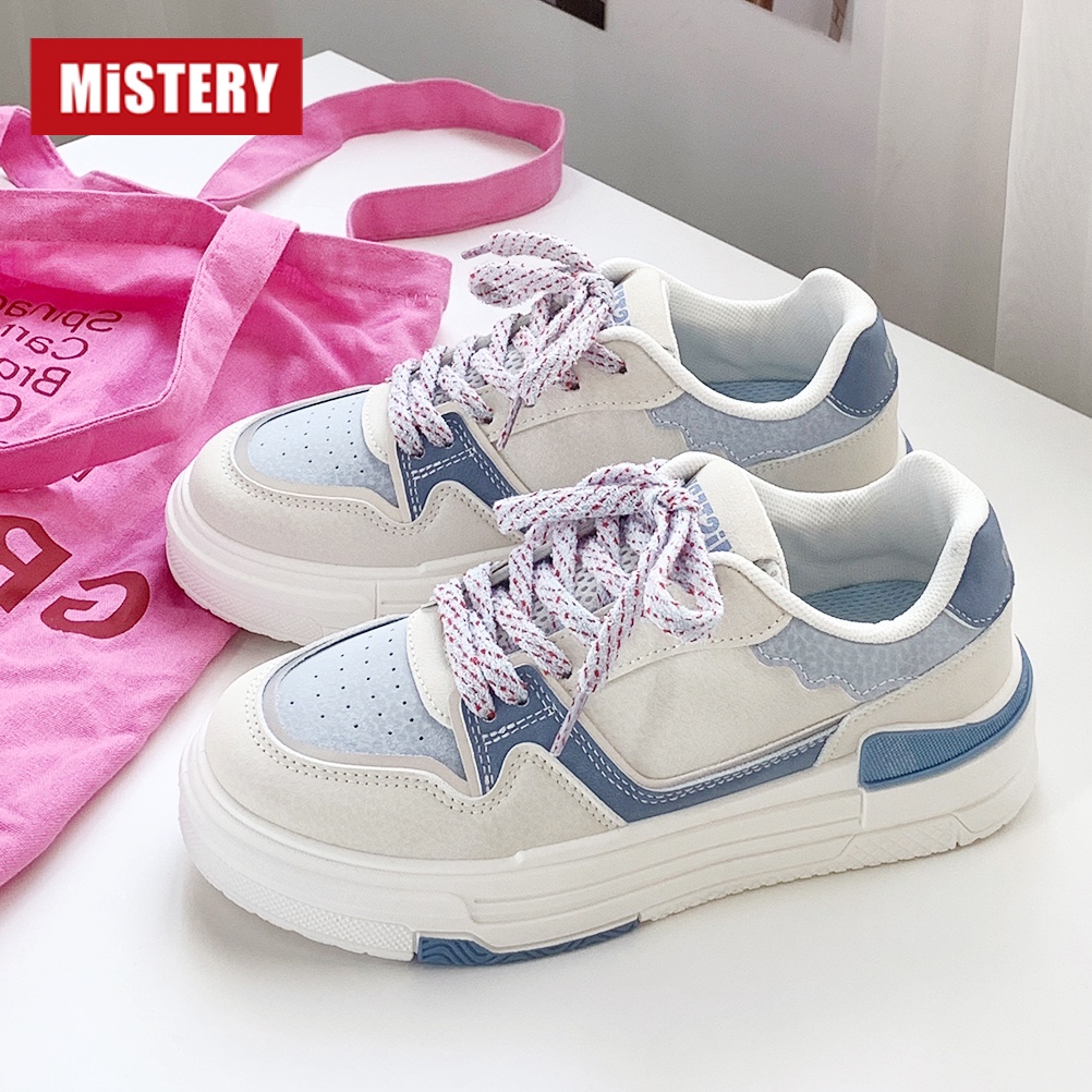 Mistery Giày Thể Thao Da Đế Dày Thời Trang Dành Cho Nữ MIS-762